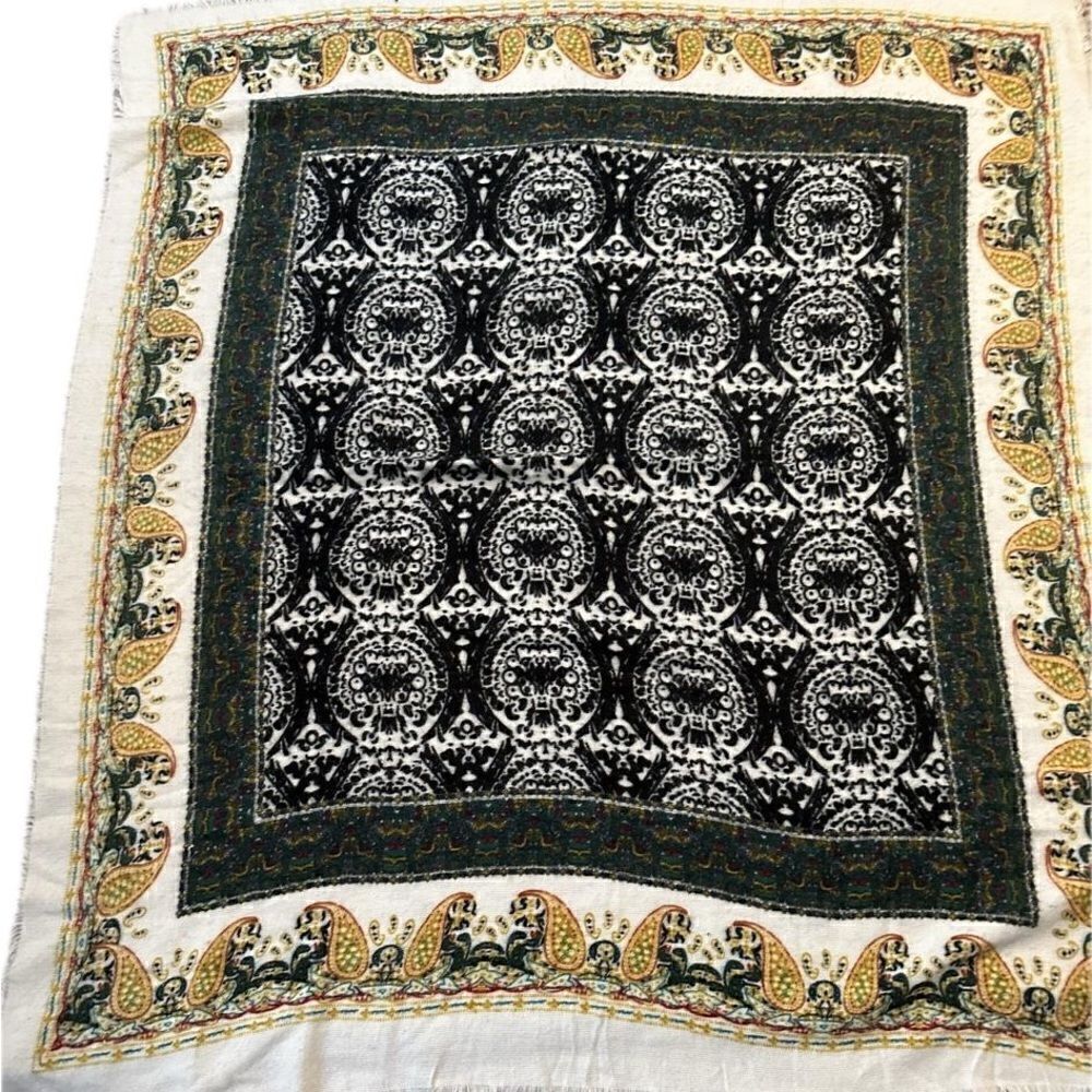 Warm shawl . Size 56x49 inches.